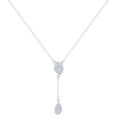 عصفور كريستال سلسلة فضة عيار 925 بتصميم زخرفي مرصع بالزركون